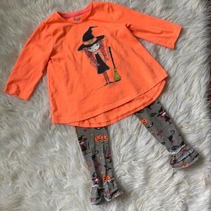 Lightning Bug | Halloween Tunic & Ruffled Hem Pants Sz 5T